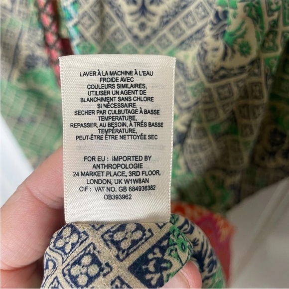 Anthropologie Green and Pink Resort Maxi Dress - Picture 6 of 8